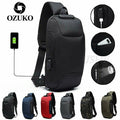 Ozuko Anti Theft Crossbody Shoulder Bag USB Port 9223