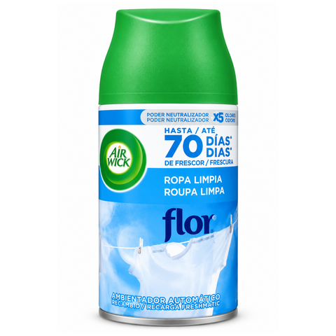 Airwick Fresh Matic Flor Ropa Limpia Refill 250ml