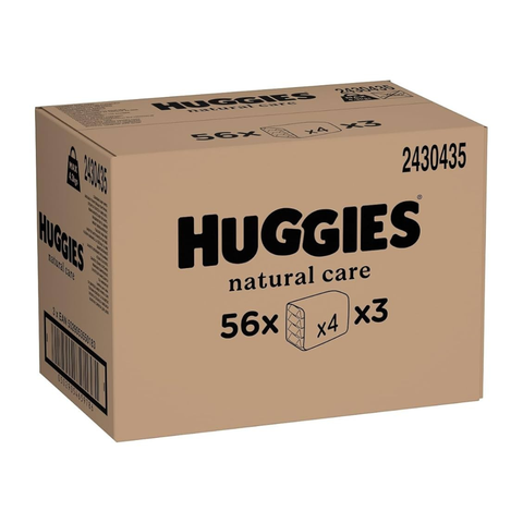 Huggies Baby Wipes Natural Green 4 x 56 UK