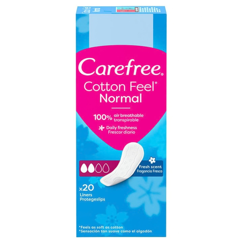 Carefree Cotton Feel Normal 20 Pantyliners