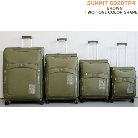 Summit Softside Trolley 4 Pcs Brown 6020