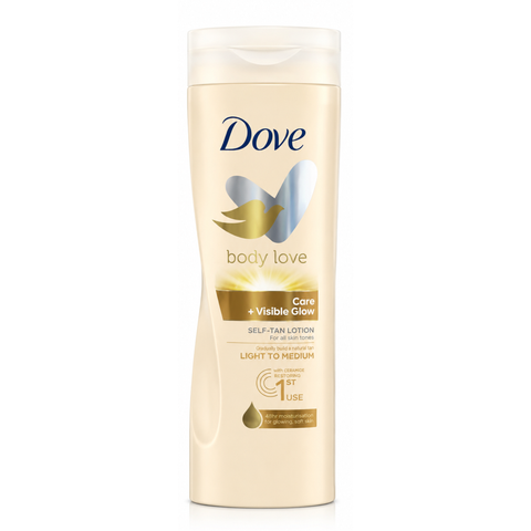 Dove Body Love Visible Glow Gradual Self-Tan Body Lotion Light to Medium 400ml