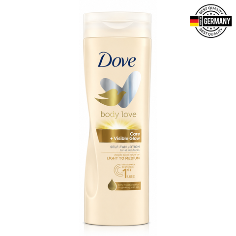 Dove Body Love Visible Glow Gradual Self-Tan Body Lotion Light to Medium 400ml
