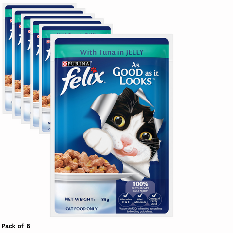 Purina Felix Adult Wet with Tuna in Jelly 85g