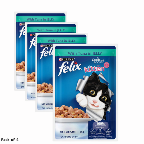 Purina Felix Kitten Wet with Tuna in Jelly 85g