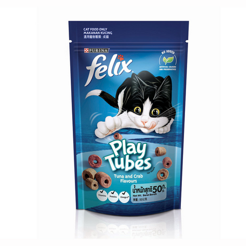 Purina Felix Play Tubes Tuna & Crab 50g