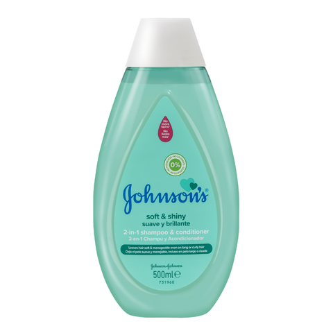 Johnson’s Shampoo & Conditioner 2 in 1 Soft & Shiny 500ml
