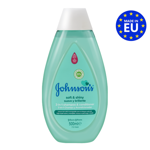Johnson’s Shampoo & Conditioner 2 in 1 Soft & Shiny 500ml