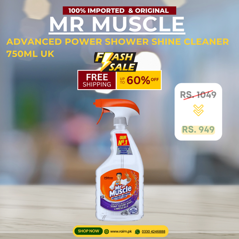 Mr Muscle Advanced Power Shower Shine Cleaner 750Ml Uk