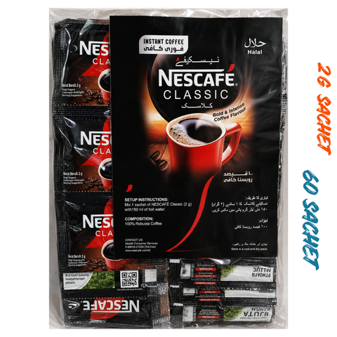 Nescafe Coffee Classic Black 2g x 60 Sachet