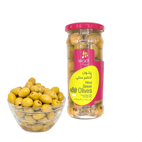 Wadi Food Pitted Green Olive 340G