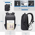 Ozuko Business Laptop Backpack Digital Nylon Fashion Bag USB Charging 9037