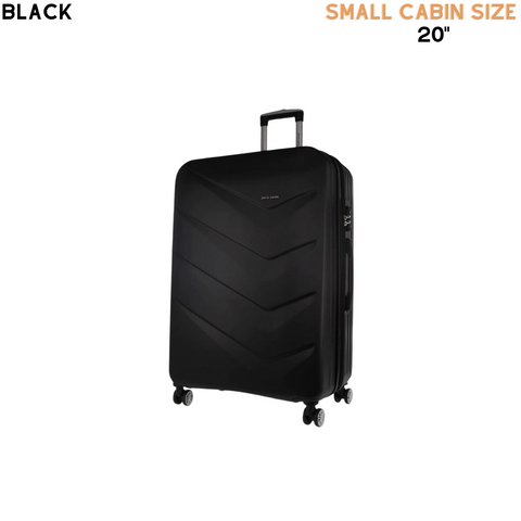 Pierre Cardin Hard Shell Black Small PC-3249