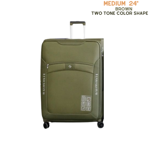 Summit Softside Trolley Brown Medium 6020