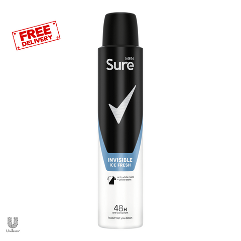Sure Men Invisible Ice Fresh Body Spray 150ml