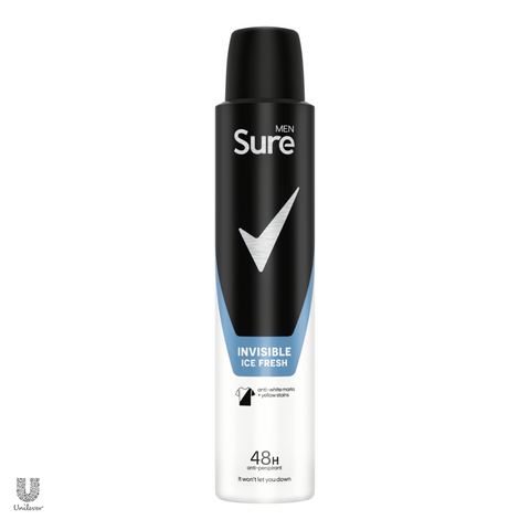 Sure Men Invisible Ice Fresh Body Spray 150ml