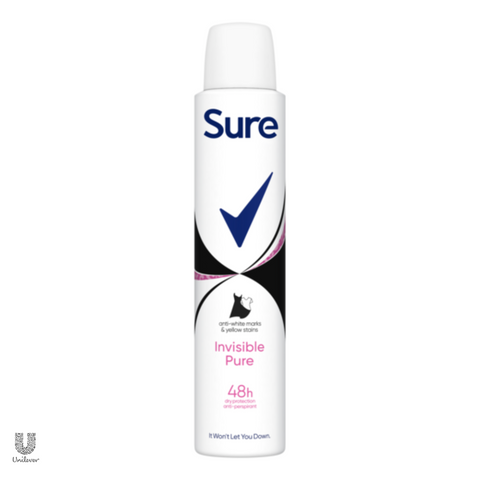 Sure Invisible Pure Body Spray 200ml
