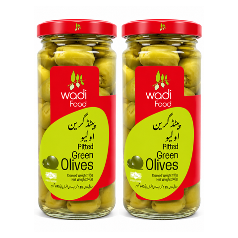 Wadi Food Pitted Green Olive 240G