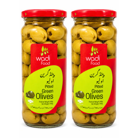 Wadi Food Pitted Green Olive 340G