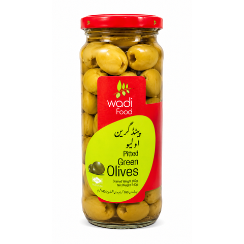Wadi Food Pitted Green Olive 340G