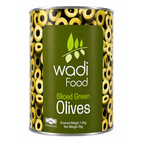 Wadi Food Olive Green Slice 3Kg