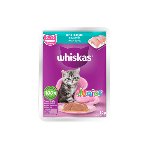 Whiskas 2-12 Month's Junior Tuna Jelly 80G