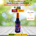 American Garden Worcestershire Sauce 295 Ml