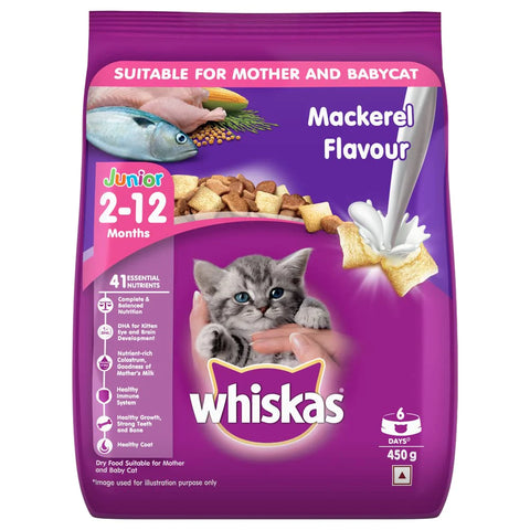 Whiskas Junior Kitten Mackeral 450G