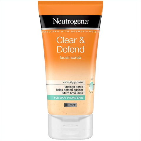 Neutrogena Clear Defend Facial Scrub 150Ml