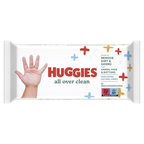 Huggies All Over Clean Wipes 56S Uk